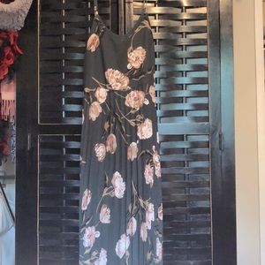 A long flower dress- very pretty